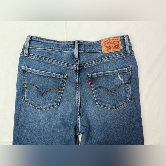 Levi’s 721 High Rise Skinny Distressed Jeans Size 27 - Picture 4 of 11